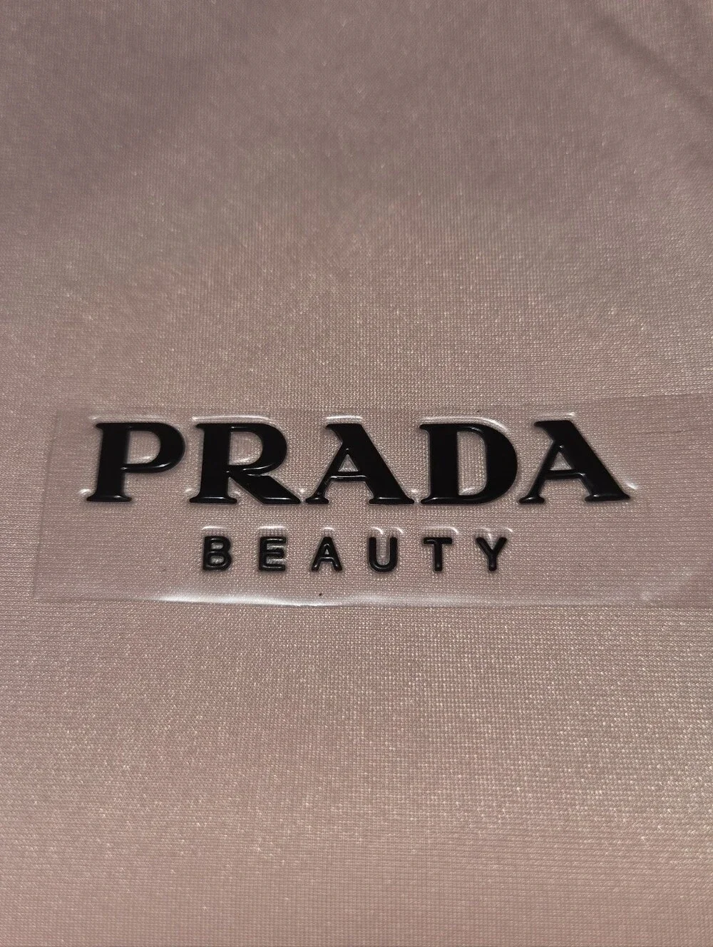 Prada Pink Satin Drawstring Backpack with Black Straps